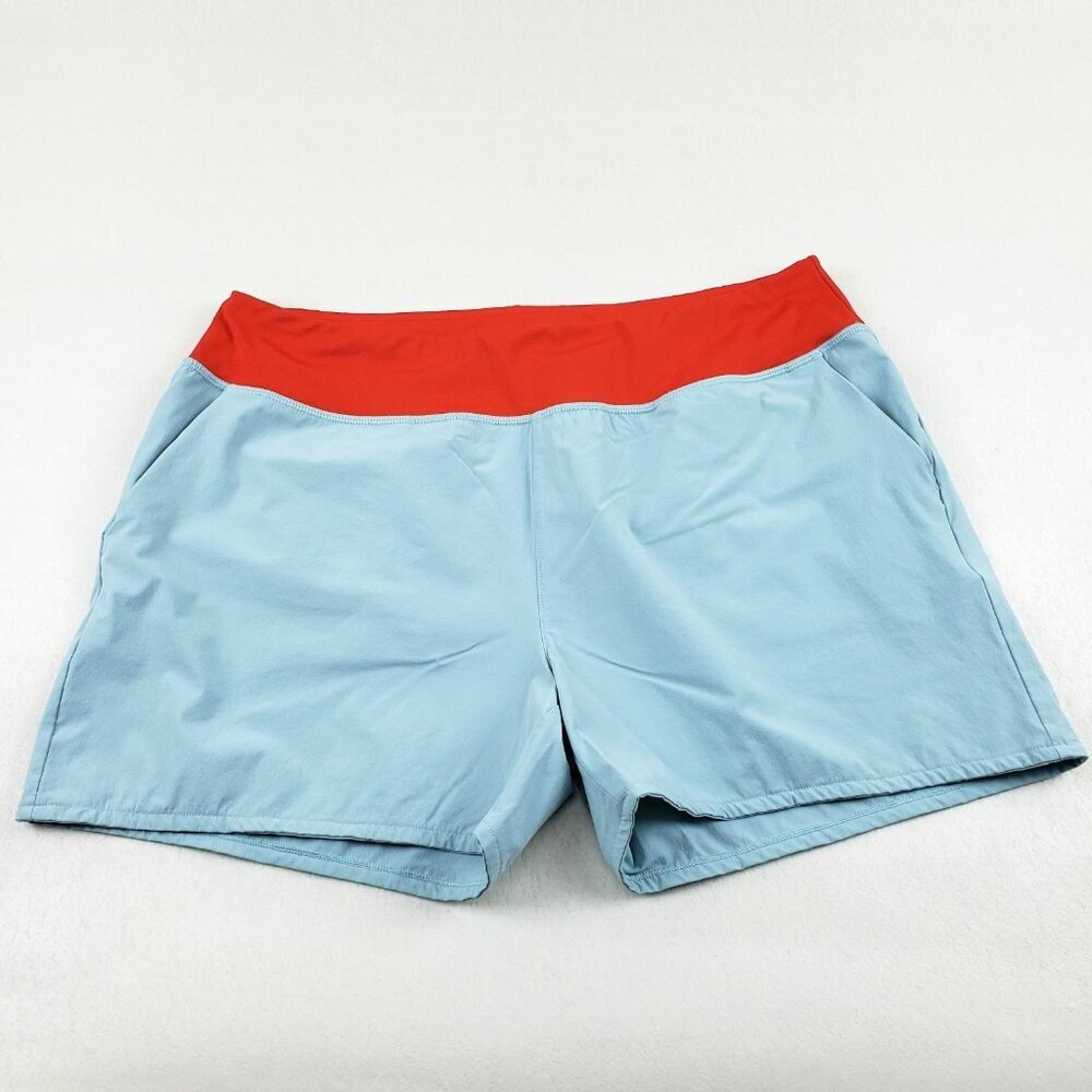 Cotopaxi Vamos Hybrid Running Shorts Womens Medium Blue Stretch Active 3.5"